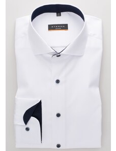 Zakázková výroba - Slim Fit - nežehlivá košile Eterna neprůhledná bílá