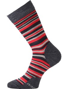 Lasting WPL-503 unisex trekingové merino ponožky červené