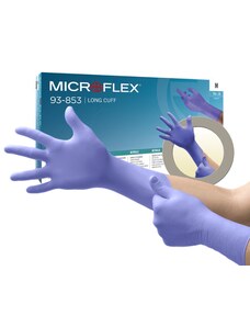 Ansell MICROFLEX 93-853 - Nitrilové vyšetřovací rukavice pro manipulace s chemoterapeutiky