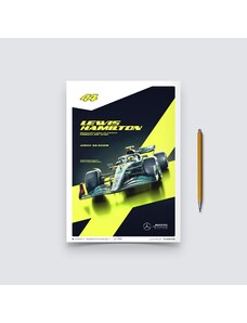 Automobilist Posters | Mercedes-AMG Petronas F1 Team - Lewis Hamilton - 2022, Mini Edition, 21 x 30 cm