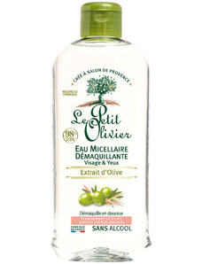 Čisticí micelární voda Le Petit Olivier Extrait d'Olive – oliva, 400 ml