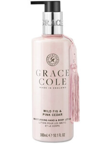 Hydratační mléko na ruce a tělo Grace Cole Wild Fig & Pink Cedar – fík a růžový cedr, 300 ml