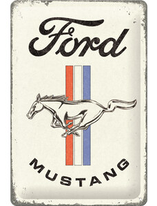 Nostalgic Art Plechová cedule Ford Mustang (Horse & Stripes) 20 x 30 cm