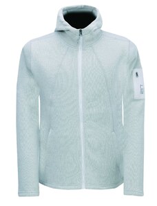 ASPEBODA - pánský flatfleecový svetr/mikina s kapucí, světle šedá