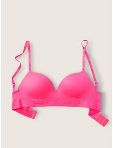 Victoria's Secret PINK push-up podprsenka bez kostic Wireless Push-Up Bra Capri Pink