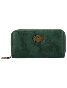 Coveri Stylová dámská koženková peněženka Voki, zelená
