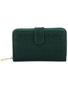 Coveri Trendová dámská koženková peněženka Dona, zelená