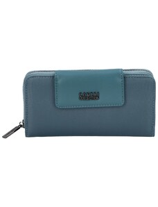 Coveri Trendová dámská koženková peněženka Funo, světle modrá
