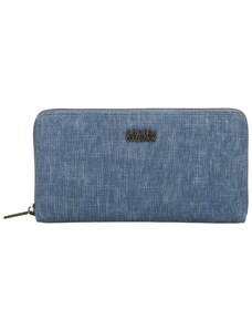 Coveri Trendová dámská koženková peněženka Sonu, tmavě modrá