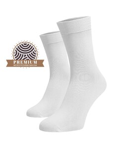 Benami Ponožky z mercerované bavlny - bílé