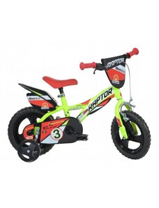 Dětské kolo Dino Bikes 612L-RP Raptor 12 neon yellow