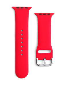 IZMAEL.eu Silikonový řemínek APS na hodinky pro Apple Watch Ultra / 8/7/6/5/4/3/2 / SE (49/45/44 / 42 mm) Červená