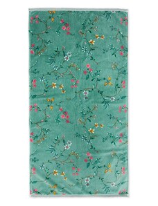 Pip Studio Les Fleurs froté ručník 70x140cm, zelený