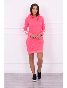 K-Fashion Šaty Off White pink neon