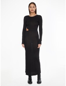 Calvin Klein | Jersey cut out šaty | Černá