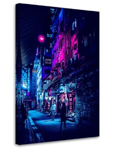 Gario Obraz na plátně Neonová ulice - Gab Fernando Rozměry: 40 x 60 cm