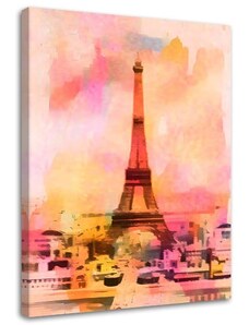 Gario Obraz na plátně Barevná Eiffelova věž - Andrea Haase Rozměry: 40 x 60 cm