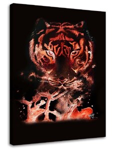 Gario Obraz na plátně Červený tygr - Marta Horodniczy Rozměry: 40 x 60 cm