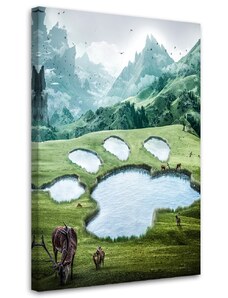 Gario Obraz na plátně Zvířecí jezírko - Alex Griffith Rozměry: 40 x 60 cm