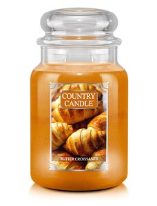 Country Candle Vonná Svíčka Butter Croissants, 652 g