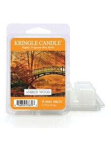 Kringle Candle Amber Wood Vonný Vosk, 64 g