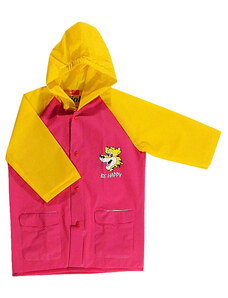 VIOLA pláštěnka dětská 5906 růžová-žlutá