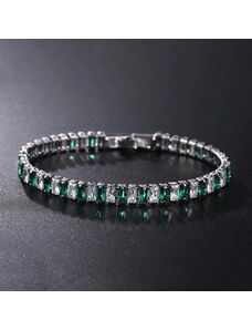 Sisi Jewelry Náramek se zirkony Rafaela Smaragd