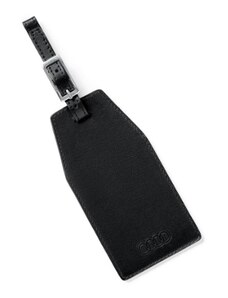 Kožený přívěsný štítek na kufr Audi, černý 3151900700