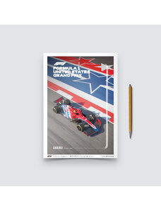 Automobilist Posters | Formula 1 - United States Grand Prix - 2022, Mini Edition, 21 x 30 cm