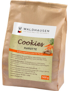 Pamlsky pro koně Cookies Waldhausen, 500 g, mrkvové