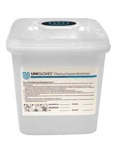UNIGLOVES Dávkovací kbelík na dezinfekční ubrousky s podávacím víkem, 5 litrů