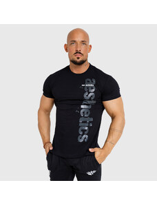Pánské fitness tričko Iron Aesthetics Cross, černé