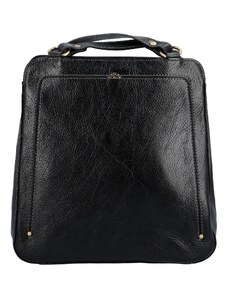 Dámský kožený batoh kabelka černý - Katana Nycolas černá