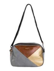 BASIC ŠEDÁ DVOUKOMOROVÁ CROSSBODY KABELKA --GREY