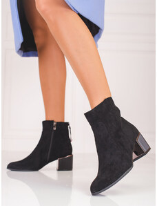Suede ankle boots for women Shelovet black