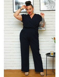 Karko Woman's Jumpsuit Q256 Navy Blue