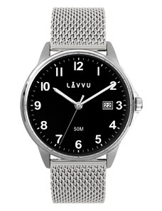 LAVVU Stříbrné hodinky GÖTEBORG MESH