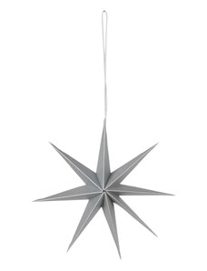 Závěsná vánoční dekorace průměr 15 cm Broste STAR-S - stříbrná