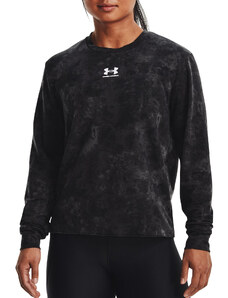Mikina Under Armour Rival Terry Print Crew-BLK 1373036-001