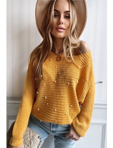 AW_SK Žlutý dámský svetr