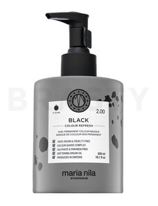 Maria Nila Colour Refresh vyživující maska s barevnými pigmenty pro oživení černé barvy vlasů Black 300 ml