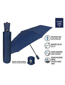 Perletti Plně automatický deštník Modrý