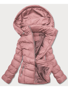 J.STYLE Krátká růžová dámská zimní péřová bunda (5M726-46)