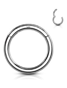 Atreya Otevírací segmentový kroužek s kloubem ze 14kt bílého zlata 585/1000
