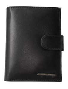 Bellugio Luxusní pánská kožená peněženka Doknu, černá