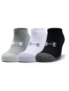 Pánské ponožky Under Armour Heatgear No Show 3-Pack Socks Gray