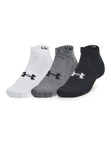 Pánské ponožky Under Armour Core Low Cut 3-Pack Socks Black/ White/ White