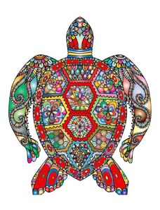 IZMAEL Dřevěné puzzle Turtle/S