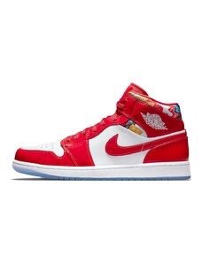 Air Jordan Jordan 1 Mid "Barcelona Sweater Red Patent"