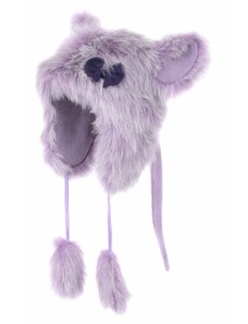 Haker Dětská zimní čepice zvířátko myš S fialová